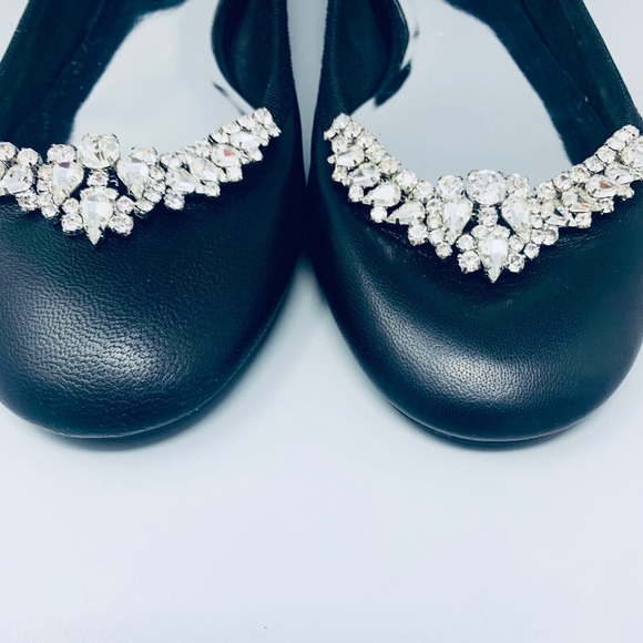 Badgley Mischka Crystal Ballet Flats - Picture 9 of 11